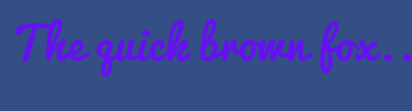 Image with Font Color 6610F2 and Background Color 344E86